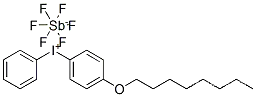 Molecular Structure of 121239-75-6 (4-OCTYLOXYDIPHENYLIODONIUMHEXAFLUOROANTIMONATE)